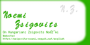 noemi zsigovits business card